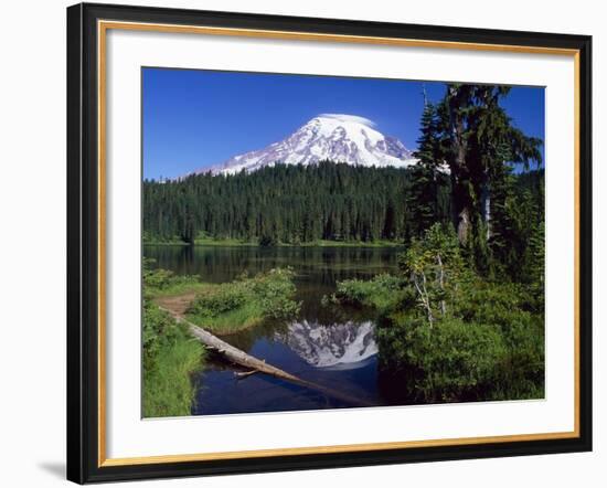 Mount Rainier and Reflection Lake-Terry Eggers-Framed Photographic Print