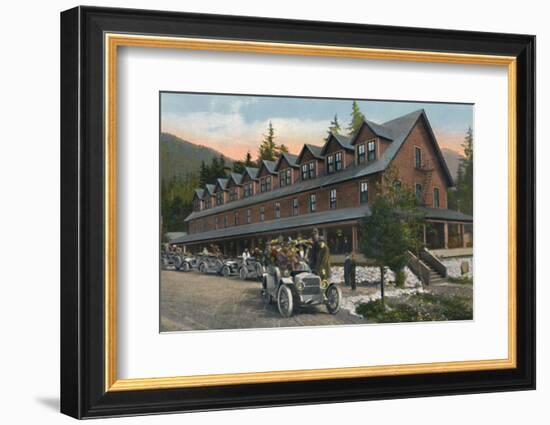 'Mount Rainier National Park Inn', c1916-Asahel Curtis-Framed Photographic Print