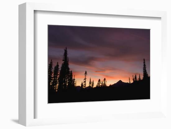 Mount Rainier National Park, Sunset-Ken Archer-Framed Photographic Print