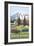 Mount Rainier, Paradise Lodge and Chalmers-Lantern Press-Framed Art Print