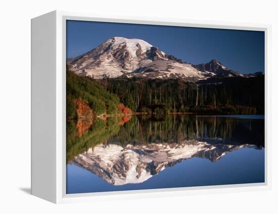 Mount Rainier Reflected in Bench Lake-John McAnulty-Framed Premier Image Canvas