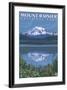 Mount Rainier, Reflection Lake-Lantern Press-Framed Art Print