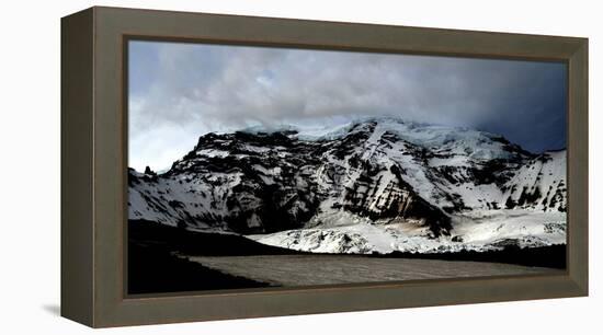 Mount Rainier's North Face Featuring the Classic Alpine Route: Liberty Ridge-Dan Holz-Framed Premier Image Canvas