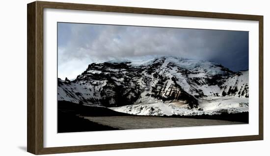 Mount Rainier's North Face Featuring the Classic Alpine Route: Liberty Ridge-Dan Holz-Framed Photographic Print