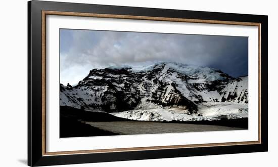 Mount Rainier's North Face Featuring the Classic Alpine Route: Liberty Ridge-Dan Holz-Framed Photographic Print