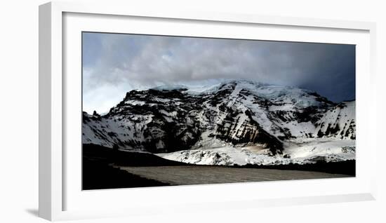 Mount Rainier's North Face Featuring the Classic Alpine Route: Liberty Ridge-Dan Holz-Framed Photographic Print