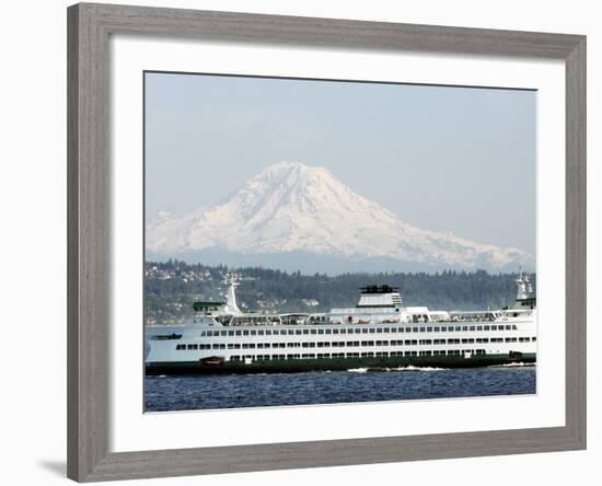 Mount Rainier-Ted S. Warren-Framed Photographic Print