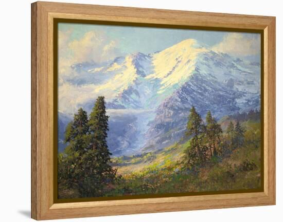 Mount Rainier-Lionel E. Salmon-Framed Premier Image Canvas