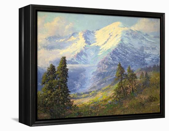 Mount Rainier-Lionel E. Salmon-Framed Premier Image Canvas