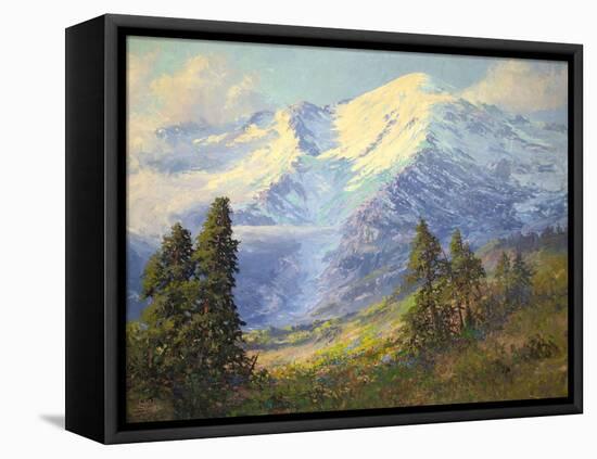 Mount Rainier-Lionel E. Salmon-Framed Premier Image Canvas