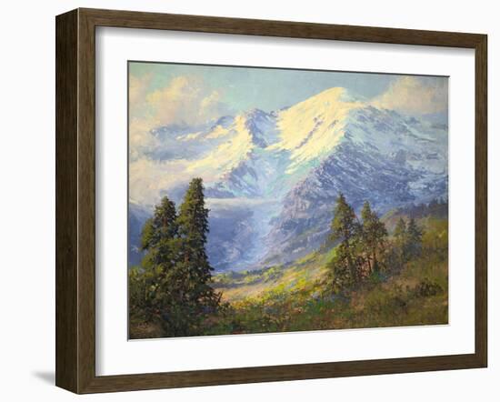 Mount Rainier-Lionel E. Salmon-Framed Giclee Print