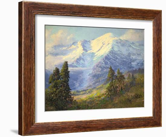 Mount Rainier-Lionel E. Salmon-Framed Giclee Print