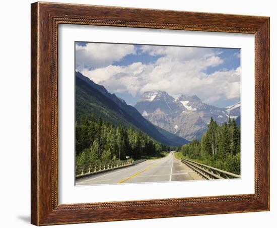 Mount Robson, Mount Robson Provincial Park, British Columbia, Canada, North America-Jochen Schlenker-Framed Photographic Print