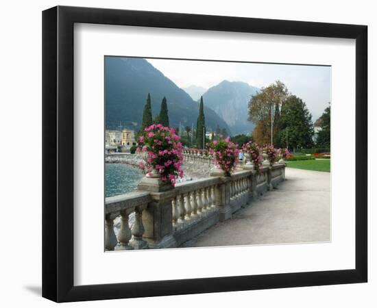 Mount Rocchetta, Riva del Garda Promenade, Lake Garda, Italy-Lisa S. Engelbrecht-Framed Photographic Print