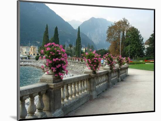 Mount Rocchetta, Riva del Garda Promenade, Lake Garda, Italy-Lisa S. Engelbrecht-Mounted Photographic Print