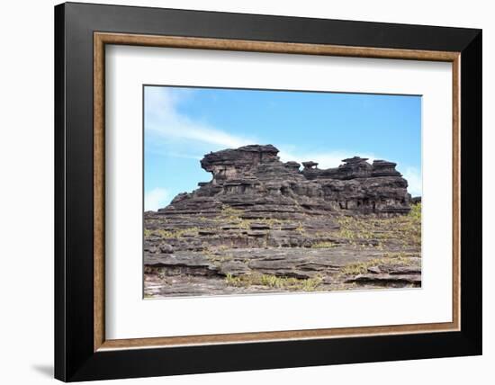 Mount Roraima Landscape (Intersection of Borders: Venezuela, Guyana, Brazil)-zanskar-Framed Photographic Print