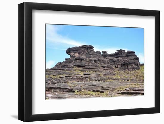 Mount Roraima Landscape (Intersection of Borders: Venezuela, Guyana, Brazil)-zanskar-Framed Photographic Print