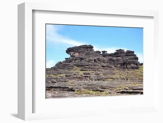 Mount Roraima Landscape (Intersection of Borders: Venezuela, Guyana, Brazil)-zanskar-Framed Photographic Print