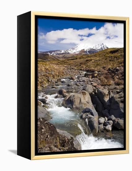 Mount Ruapehu, Tongariro National Park, UNESCO World Heritage Site, North Island, New Zealand, Paci-Ben Pipe-Framed Premier Image Canvas
