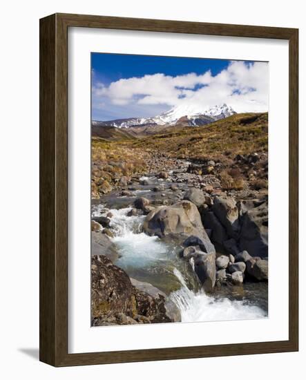 Mount Ruapehu, Tongariro National Park, UNESCO World Heritage Site, North Island, New Zealand, Paci-Ben Pipe-Framed Photographic Print