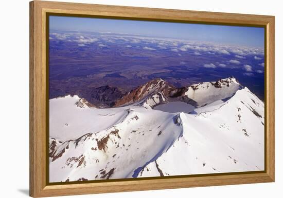 Mount Ruapehu Volcano, New Zealand-Dr. Juerg Alean-Framed Premier Image Canvas