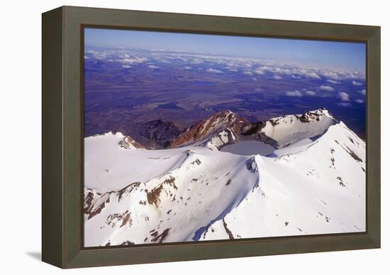 Mount Ruapehu Volcano, New Zealand-Dr. Juerg Alean-Framed Premier Image Canvas