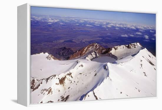 Mount Ruapehu Volcano, New Zealand-Dr. Juerg Alean-Framed Premier Image Canvas