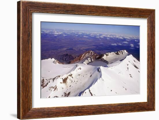 Mount Ruapehu Volcano, New Zealand-Dr. Juerg Alean-Framed Photographic Print