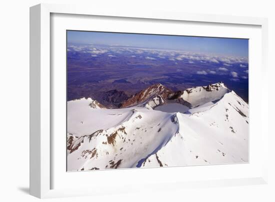 Mount Ruapehu Volcano, New Zealand-Dr. Juerg Alean-Framed Photographic Print