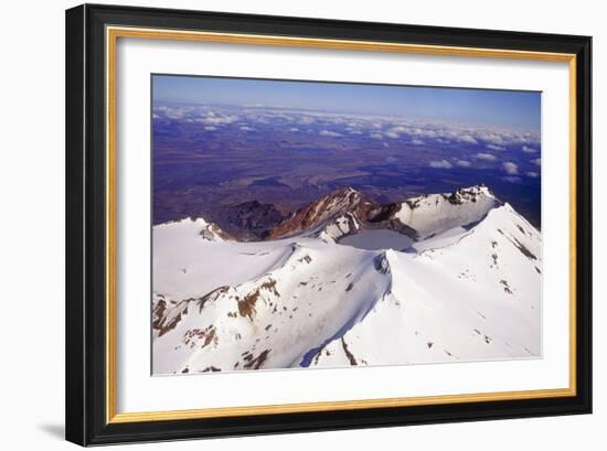 Mount Ruapehu Volcano, New Zealand-Dr. Juerg Alean-Framed Photographic Print