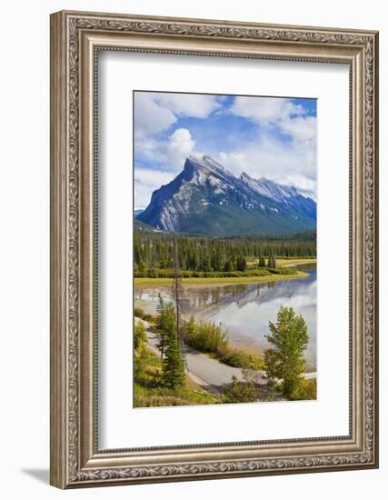 Mount Rundle Rising Above Vermillion Lakes Drive-Neale Clark-Framed Photographic Print