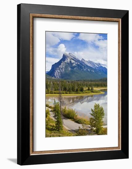 Mount Rundle Rising Above Vermillion Lakes Drive-Neale Clark-Framed Photographic Print