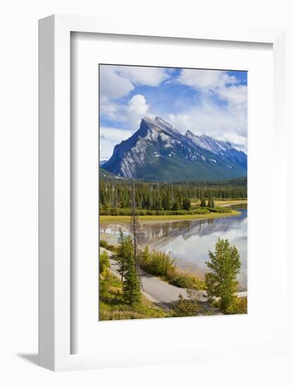 Mount Rundle Rising Above Vermillion Lakes Drive-Neale Clark-Framed Photographic Print