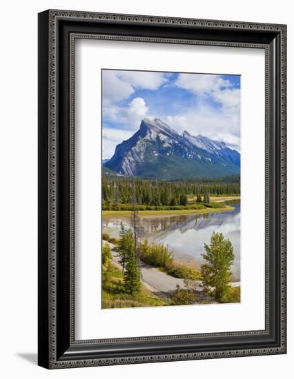 Mount Rundle Rising Above Vermillion Lakes Drive-Neale Clark-Framed Photographic Print