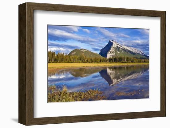 Mount Rundle Rising Above Vermillion Lakes Drive-Neale Clark-Framed Photographic Print