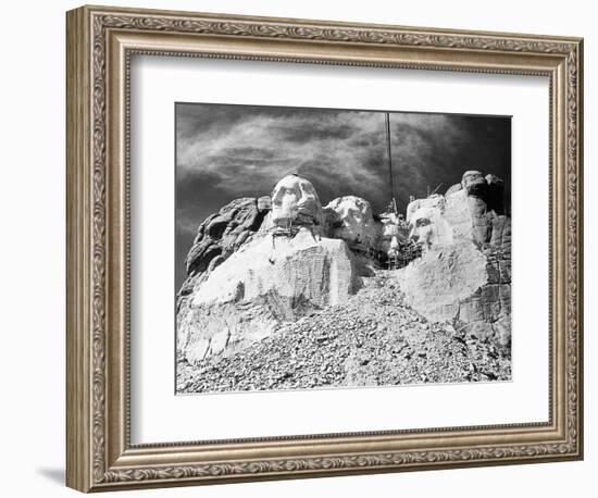 Mount Rushmore Construction-null-Framed Photographic Print