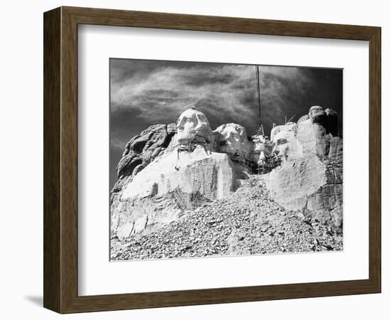 Mount Rushmore Construction-null-Framed Photographic Print