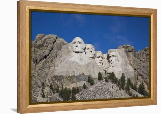 Mount Rushmore National Memorial, Keystone, South Dakota, USA-Walter Bibikow-Framed Premier Image Canvas