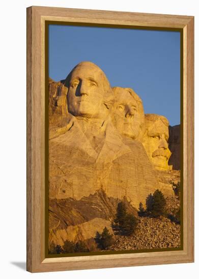 Mount Rushmore National Memorial, Keystone, South Dakota, USA-Walter Bibikow-Framed Premier Image Canvas