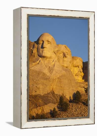 Mount Rushmore National Memorial, Keystone, South Dakota, USA-Walter Bibikow-Framed Premier Image Canvas