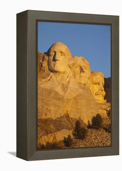 Mount Rushmore National Memorial, Keystone, South Dakota, USA-Walter Bibikow-Framed Premier Image Canvas