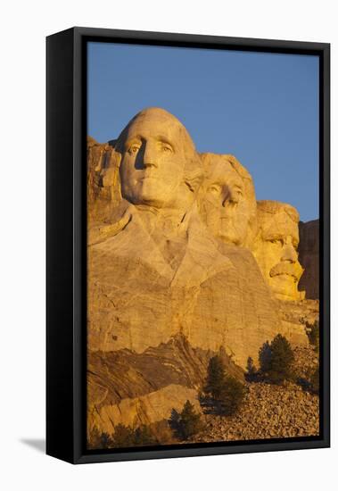 Mount Rushmore National Memorial, Keystone, South Dakota, USA-Walter Bibikow-Framed Premier Image Canvas