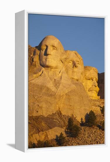 Mount Rushmore National Memorial, Keystone, South Dakota, USA-Walter Bibikow-Framed Premier Image Canvas