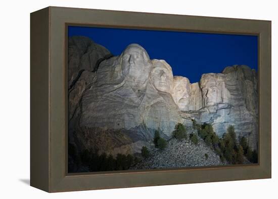 Mount Rushmore Nightfall-Steve Gadomski-Framed Premier Image Canvas