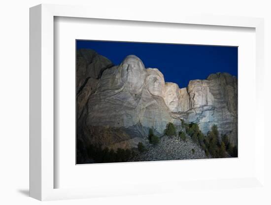 Mount Rushmore Nightfall-Steve Gadomski-Framed Photographic Print