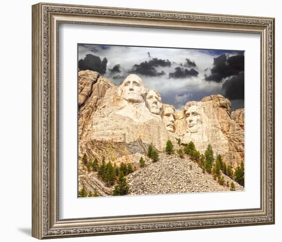 Mount Rushmore South Dakota-null-Framed Art Print