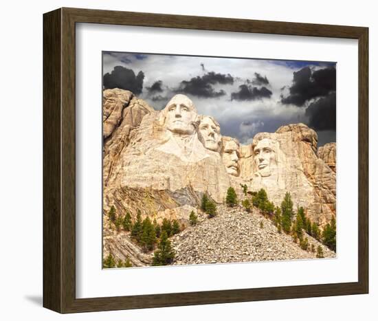 Mount Rushmore South Dakota-null-Framed Art Print