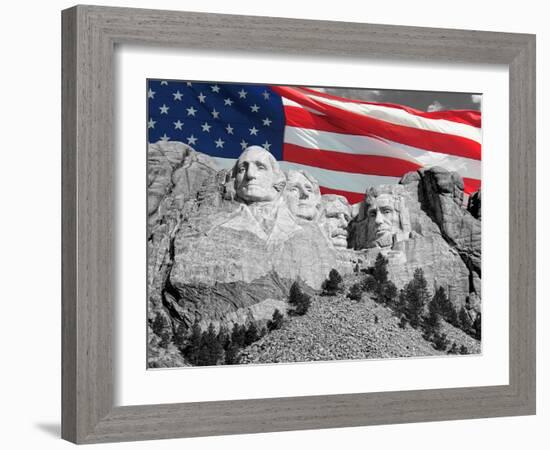 Mount Rushmore-Philippe Sainte-Laudy-Framed Photographic Print