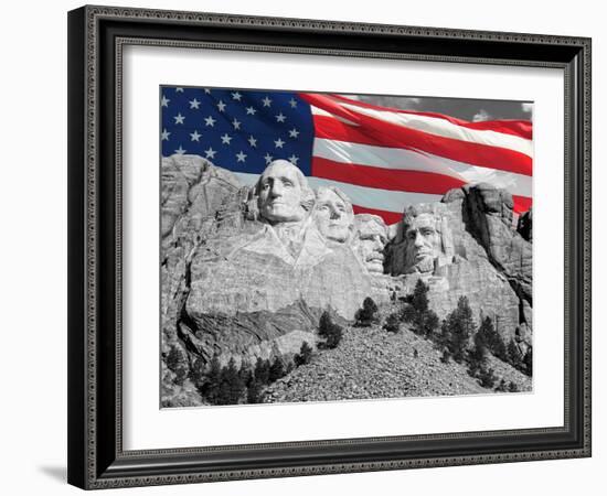 Mount Rushmore-Philippe Sainte-Laudy-Framed Photographic Print