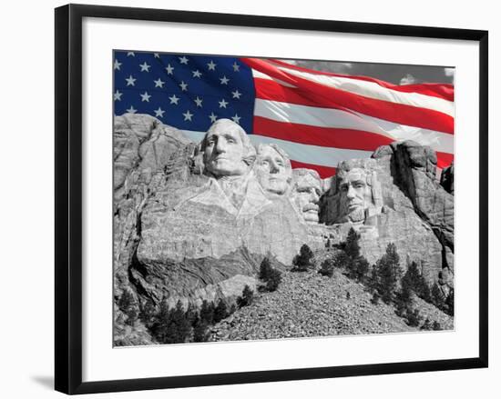 Mount Rushmore-Philippe Sainte-Laudy-Framed Photographic Print